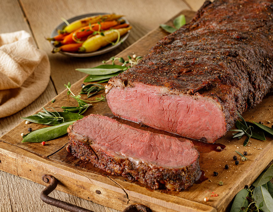 cooked strip loin steak